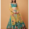 Bridal Siddhartha Bansal | Sea Green Embroidered Lehenga Set