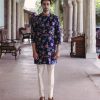 Mens Drishti u0026 Zahabia Mens | Midnight Printed Kurta Set