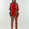 Womens Aseem Kapoor | Red Mandala Top