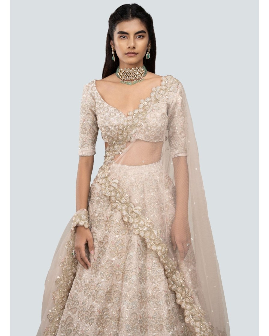 Bridal Aisha Rao | Champagne Tara Lehenga Set