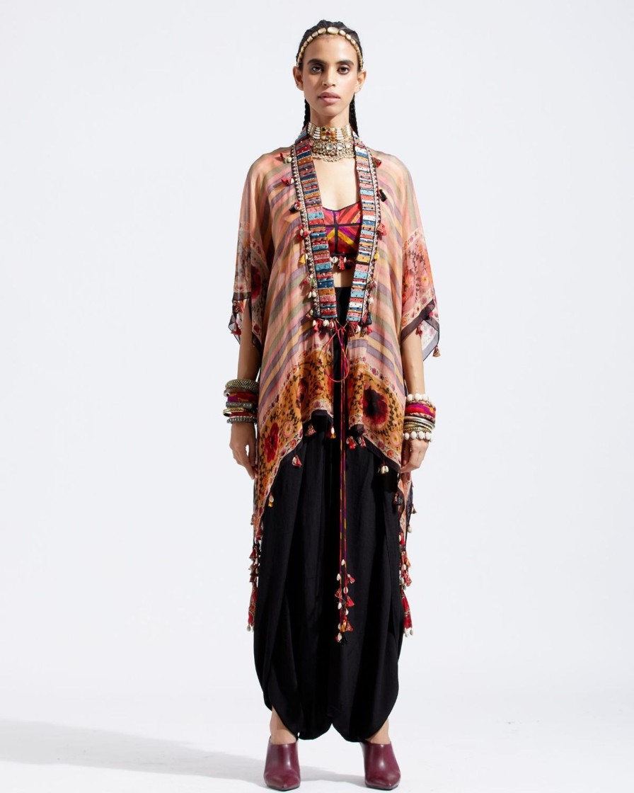 Womens Aseem Kapoor | Boho Multi-Color Veni Dupatta Jacket