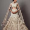 Womens Mala u0026 Kinnary | Greige Latkan Lehenga Set