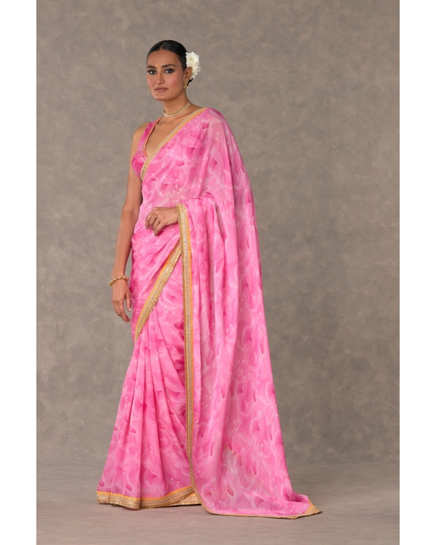 Womens House of Masaba | Pink Boomerang Sari Set