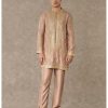 Mens House of Masaba Mens | Oatmeal Paan-Phool Kurta Set