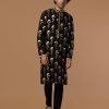 Mens House of Masaba Mens | Black Periwinkle Kurta