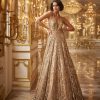 Womens Seema Gujral | Gold Sequin Gown