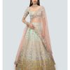 Bridal Aisha Rao | Blue Banou Lehenga Set