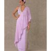 Womens House of Masaba | Lilac Trikone Sari Gown