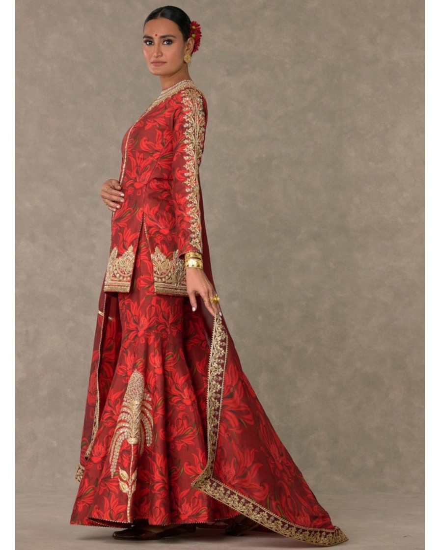 Womens House of Masaba | Red Gulmohar Sharara Set