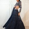 Womens Ritika Mirchandani | Navy Blue Darya Lehenga Set