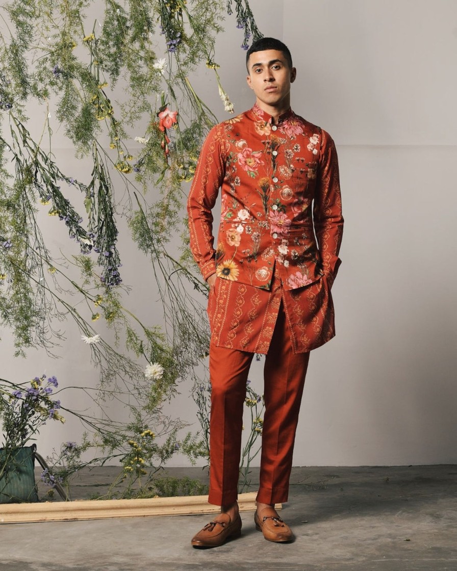 Mens Project Bandi | Red Riviera Kurta U0026 Pajama