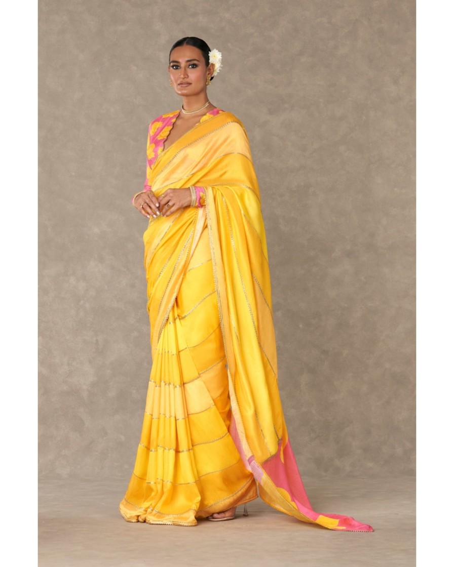 Womens House of Masaba | Yellow Kasata Sari Set