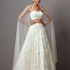 Bridal Mala u0026 Kinnary | Ivory Bellflower Lehenga Set