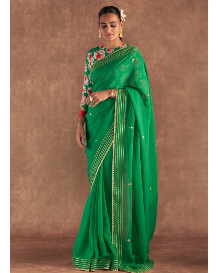 Womens House of Masaba | Green Berrybloom Sari