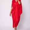 Womens Stephany | Sumac Draped Dress