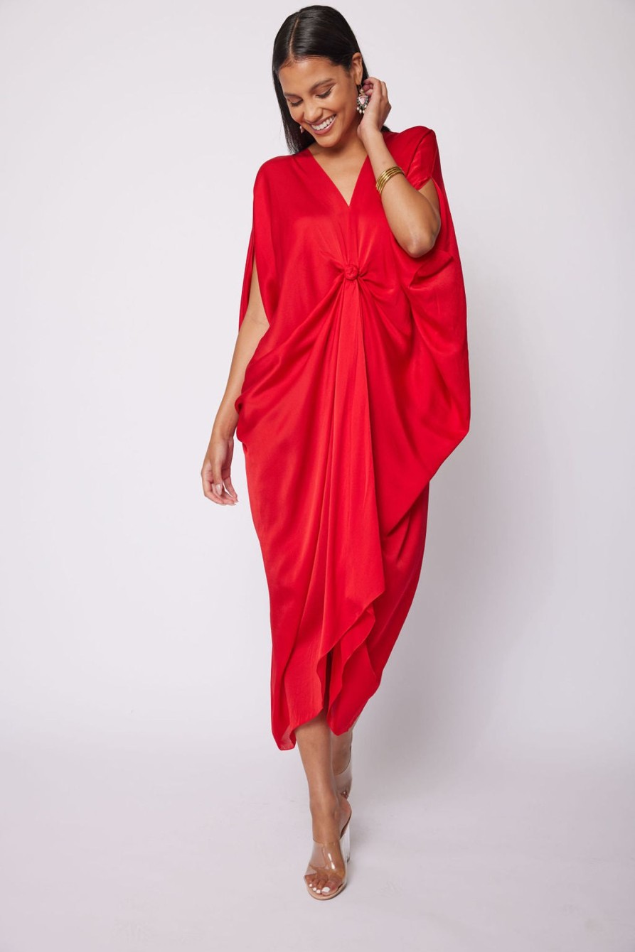 Womens Stephany | Sumac Draped Dress