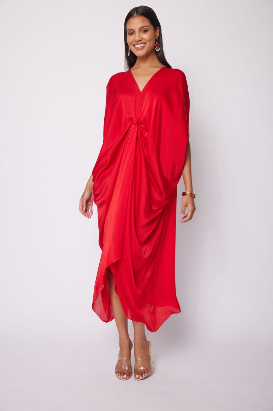 Womens Stephany | Sumac Draped Dress