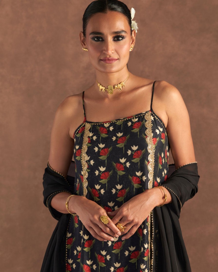 Womens House of Masaba | Black Irisbud Anarkali Set