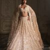 Bridal Seema Gujral | Nude Paisley Lehenga Set