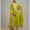 Womens Gopi Vaid | Golconda Aarohi Lime Ag Set