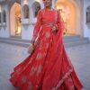 Womens Petticoat Lane | Coral Anarkali Kalidar Set