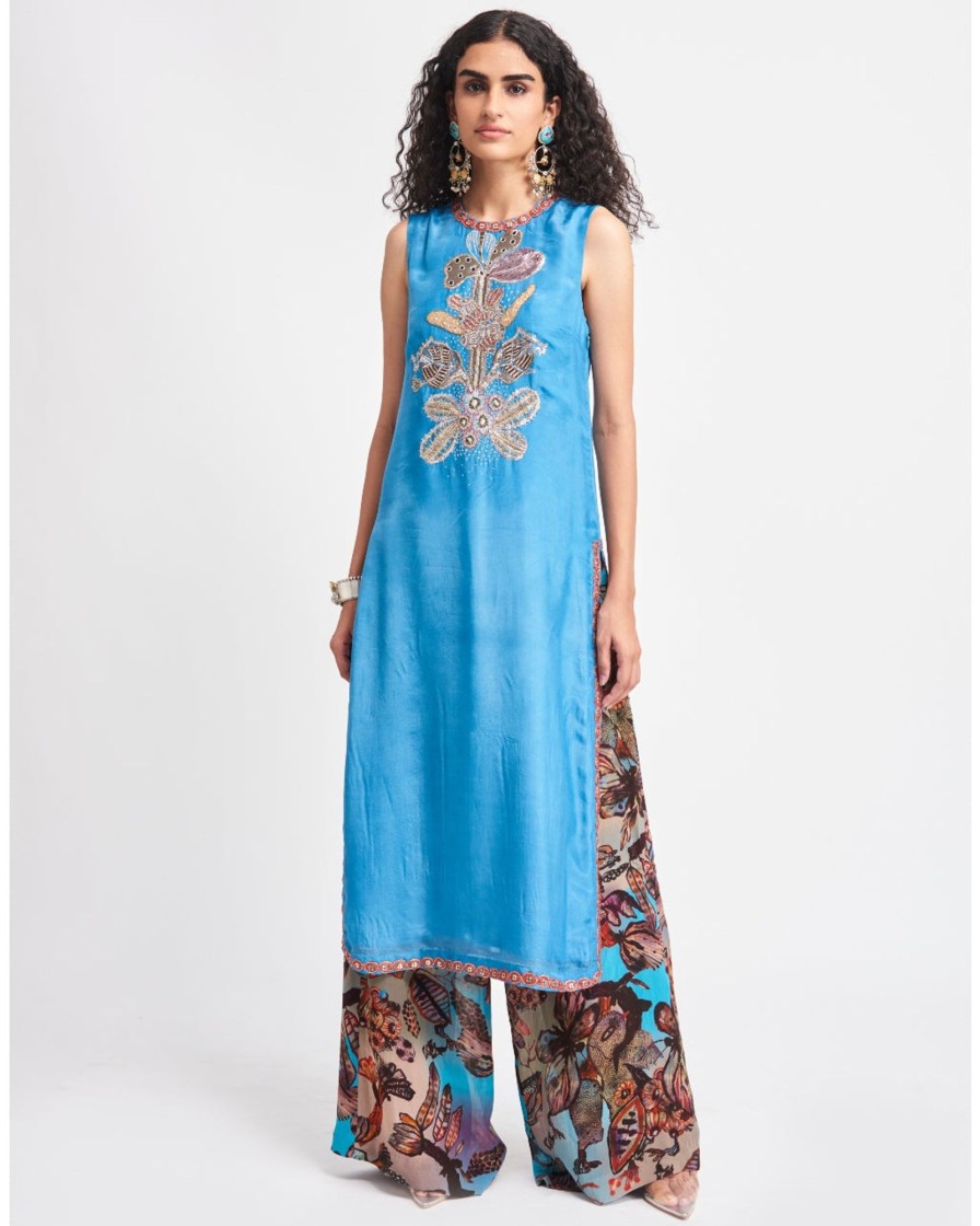 Womens Aisha Rao | Cerulea Kurta Set