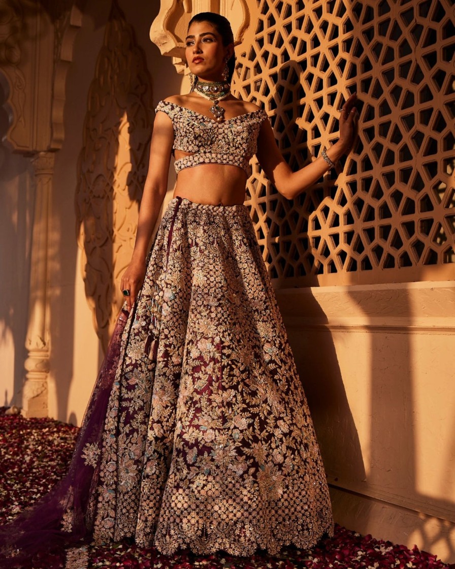 Womens Kalighata | Roses Lehenga Set