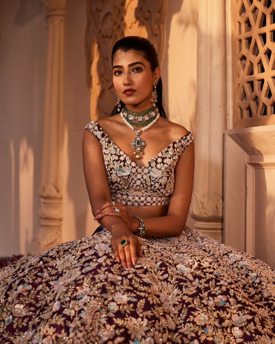 Womens Kalighata | Roses Lehenga Set