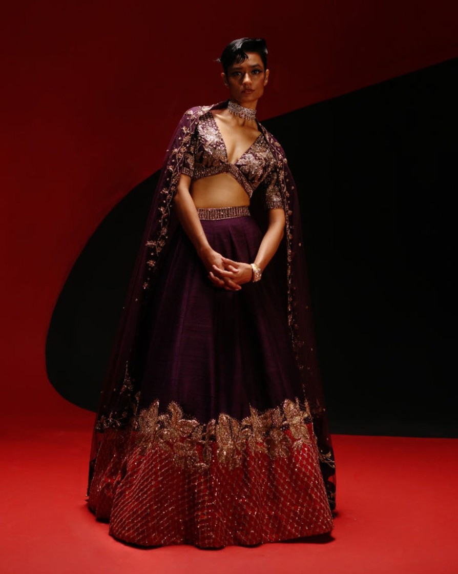 Bridal Geethika Kanumilli | Floral Lattice Lehenga Set