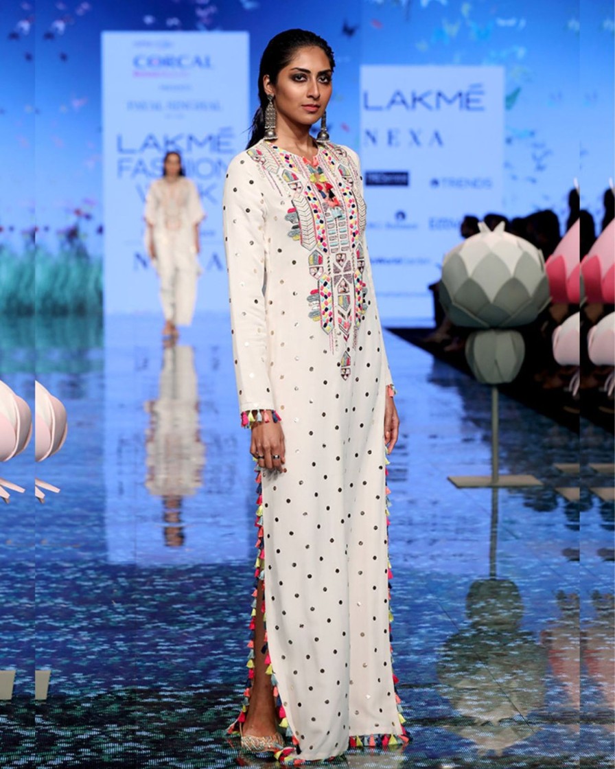 Womens Payal Singhal | Adara Ivory Kaftan