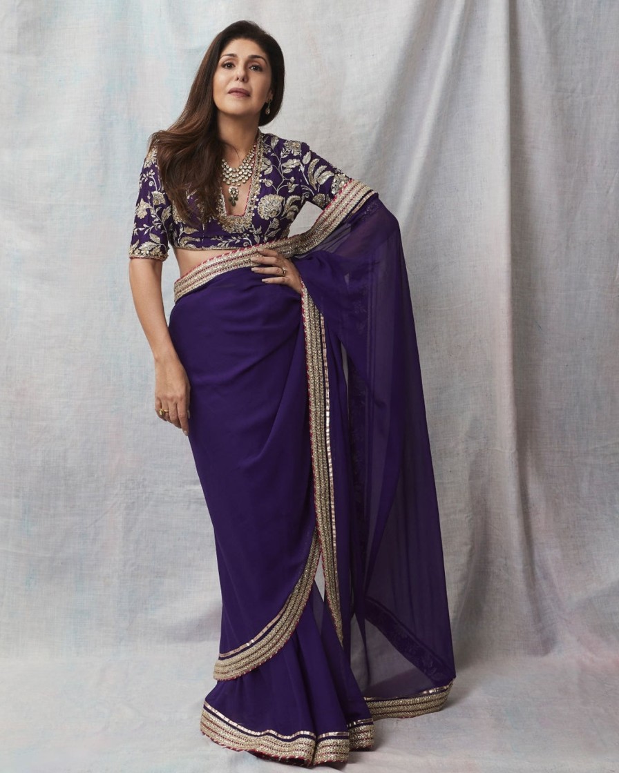 Womens Gopi Vaid | Golconda Myra Sari Set