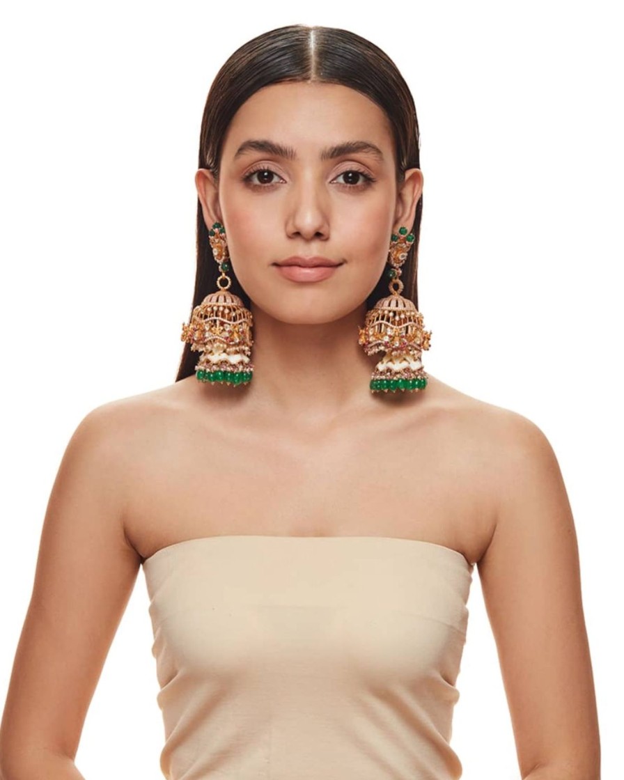 Womens RaAbta by Rahul | Jhoomar Ghoomar Earrings