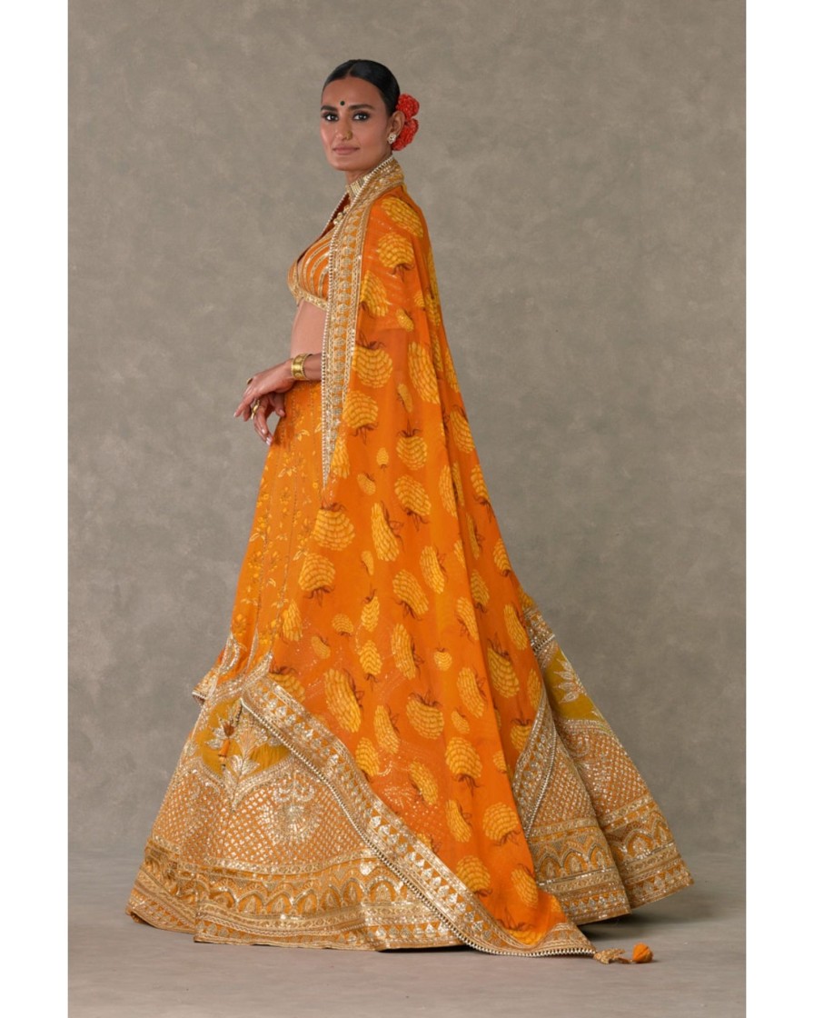 Bridal House of Masaba | Rust Narangi-Bagh Lehenga Set