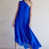 Womens Stephany | Indigo One Shoulder Dress