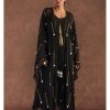 Womens House of Masaba | Black 'Paan-Patti' Cover-Up Kaftan