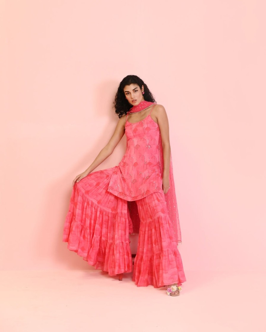 Womens Chamee and Palak | Lara Sharara Set