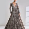 Womens Seema Gujral | Chocolate Brown Gown