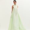 Womens Mala u0026 Kinnary | Fresh Mint Mala Gown