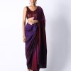 Womens 431-88 | Shivi Blouse With Ombre Masai Godet Sari