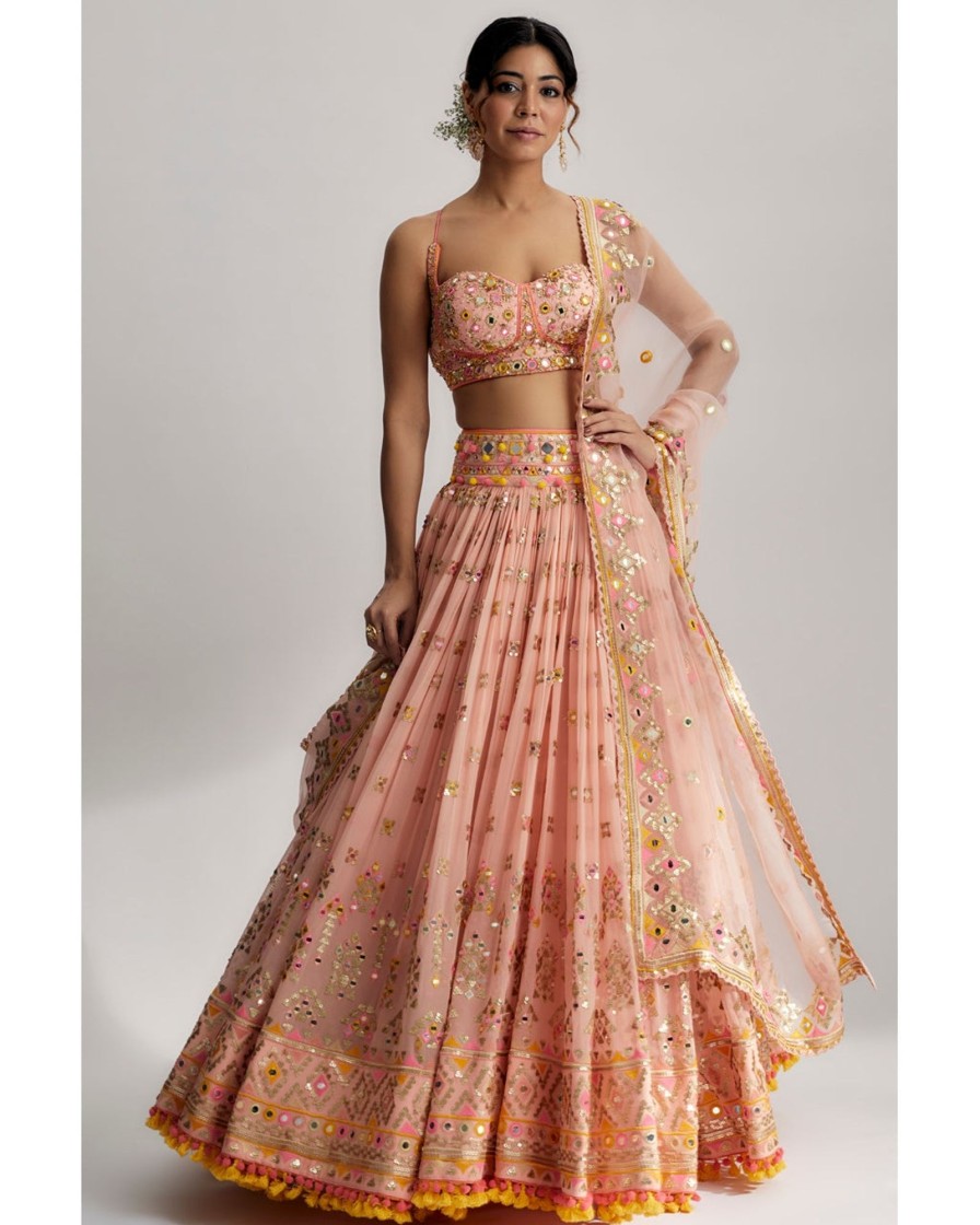 Bridal Gopi Vaid | Ruah Gathered Lehenga Set