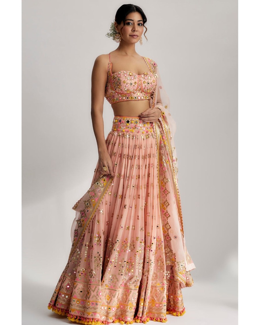 Bridal Gopi Vaid | Ruah Gathered Lehenga Set