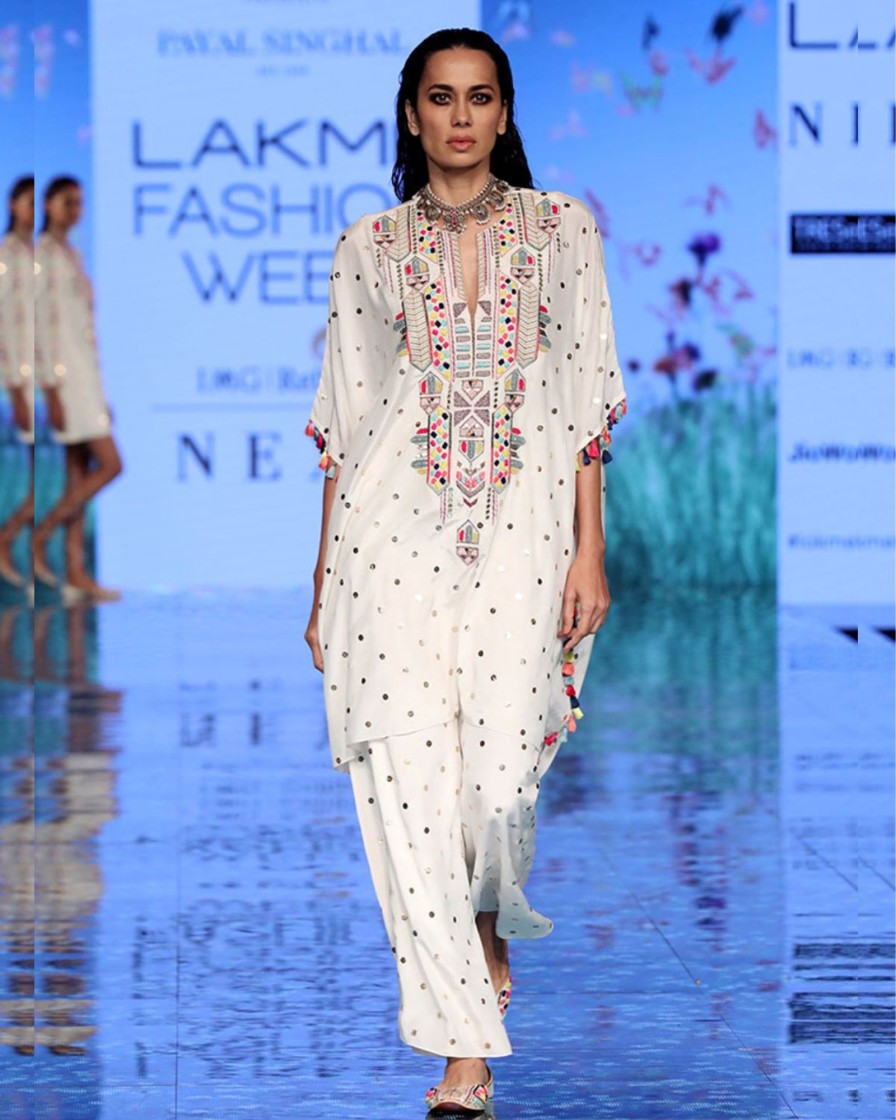 Womens Payal Singhal | Aden Kaftan And Palazzo Set