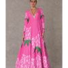 Womens House of Masaba | Gulaab Pink Candy Swirl Gown