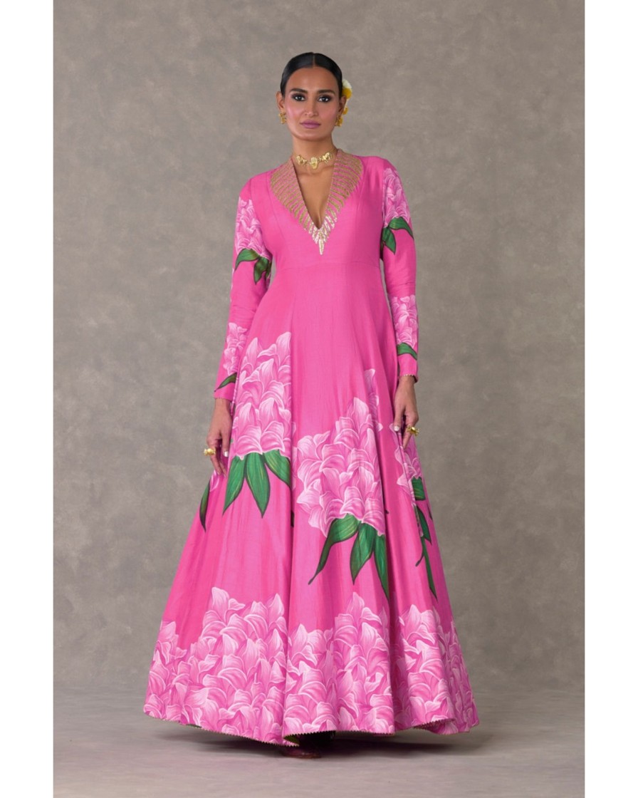 Womens House of Masaba | Gulaab Pink Candy Swirl Gown