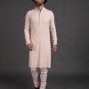 Mens Arjan Dugal | Pink Churidaar With Kurta Set