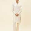 Mens SVA Menswear | Beige Embroidered Kurta Set