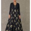 Womens House of Masaba | Black All In Bloom Anarkali