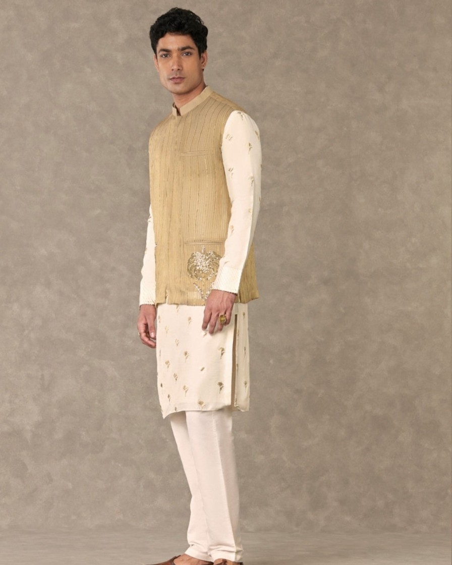 Mens House of Masaba Mens | Ivory Wine Garden Kurta Set