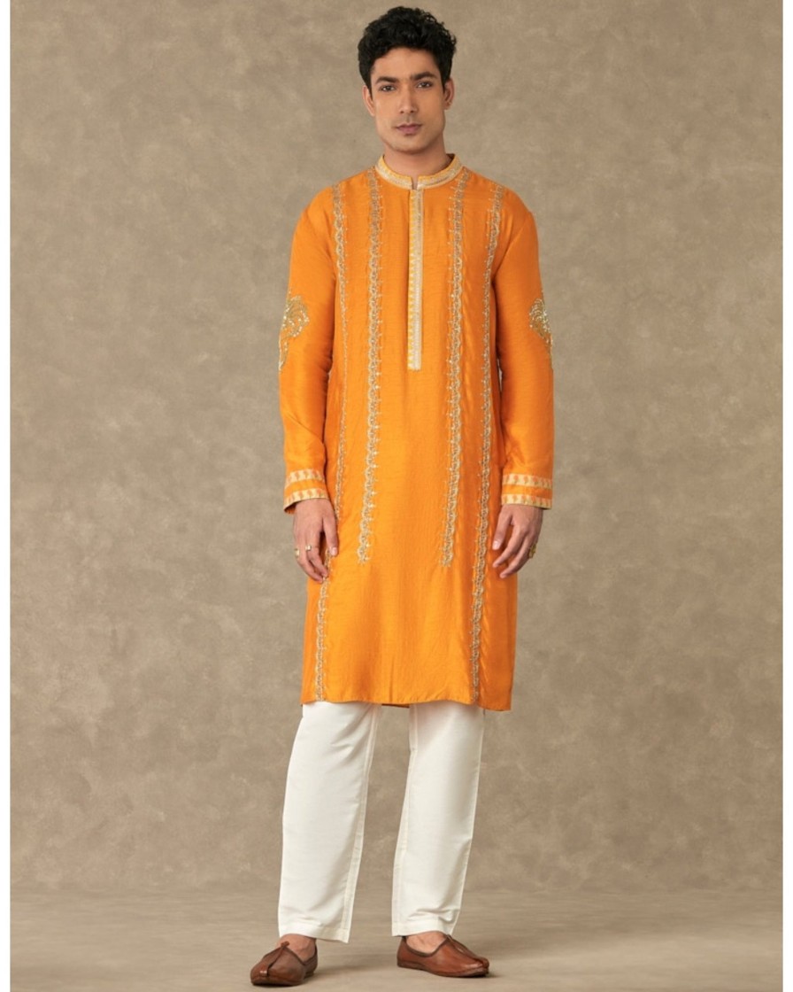 Mens House of Masaba Mens | Rust Kalpataru Kurta Set