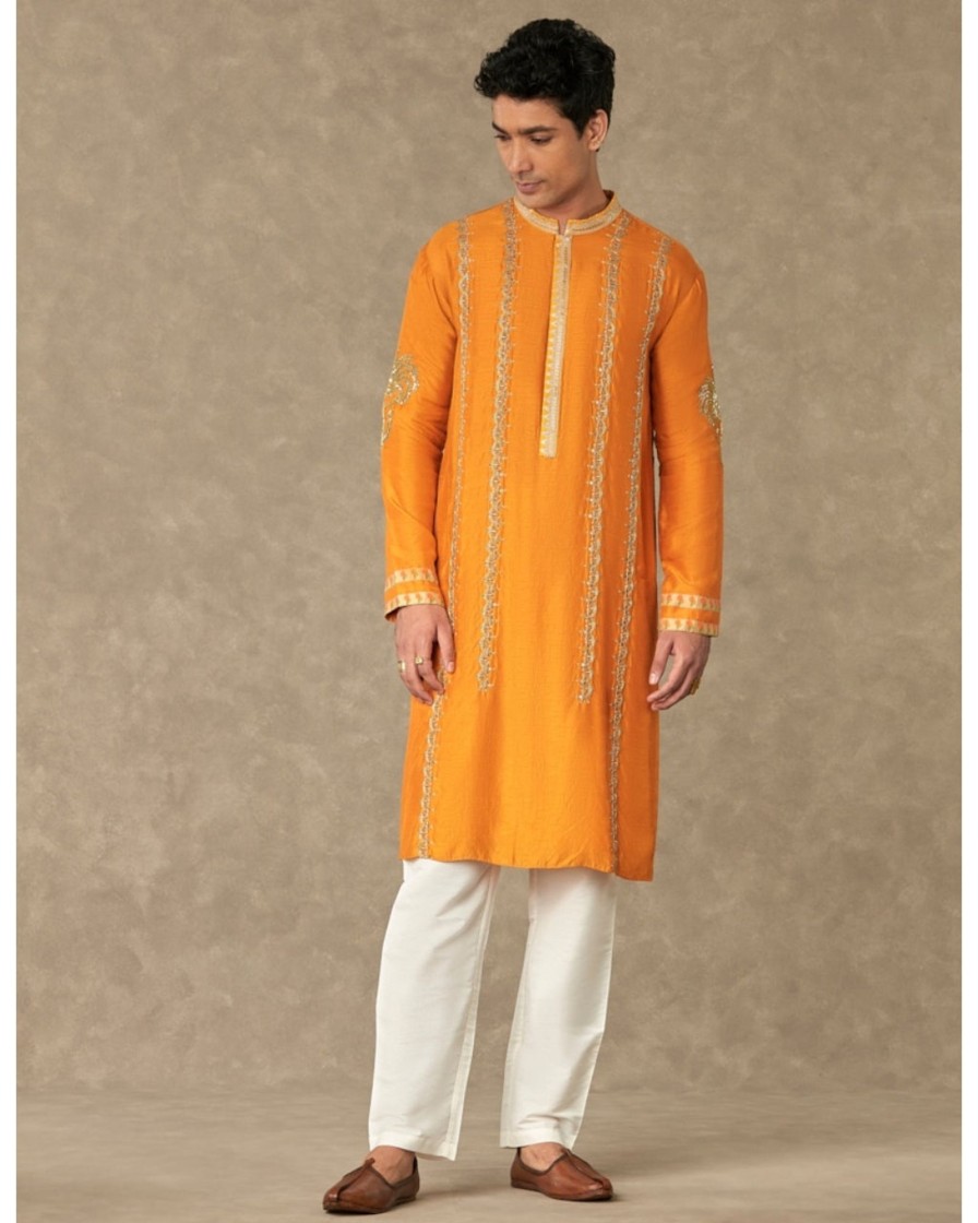 Mens House of Masaba Mens | Rust Kalpataru Kurta Set